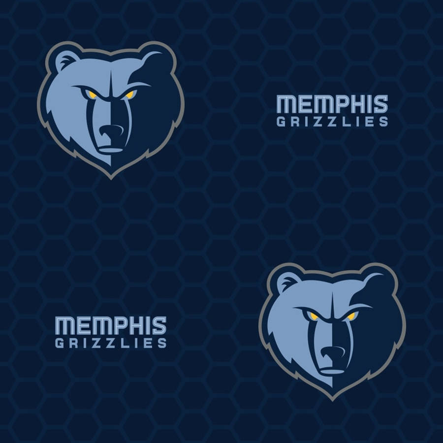 Double Nba Memphis Grizzlies Logo Wallpaper