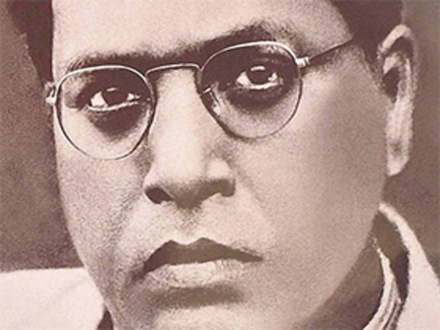 Dr Babasaheb Ambedkar Black And White Close-up Wallpaper