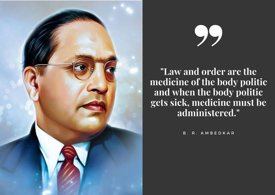 Dr Babasaheb Ambedkar Quote Wallpaper