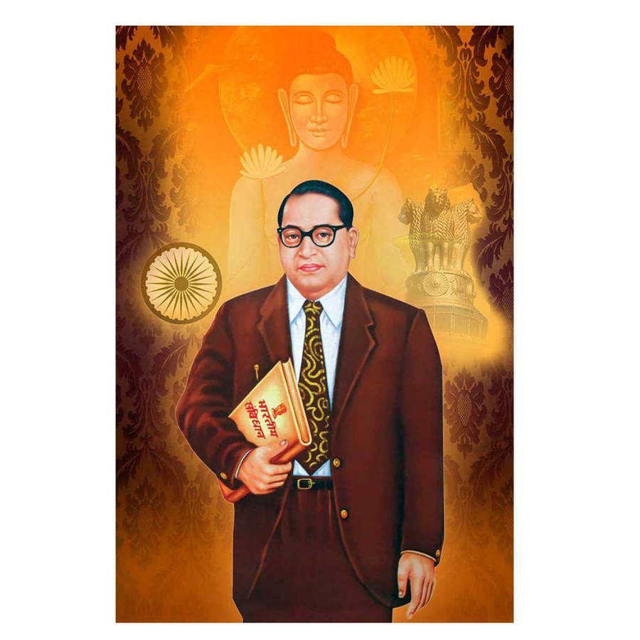 Dr Babasahem Ambedkar With Hindu God Wallpaper