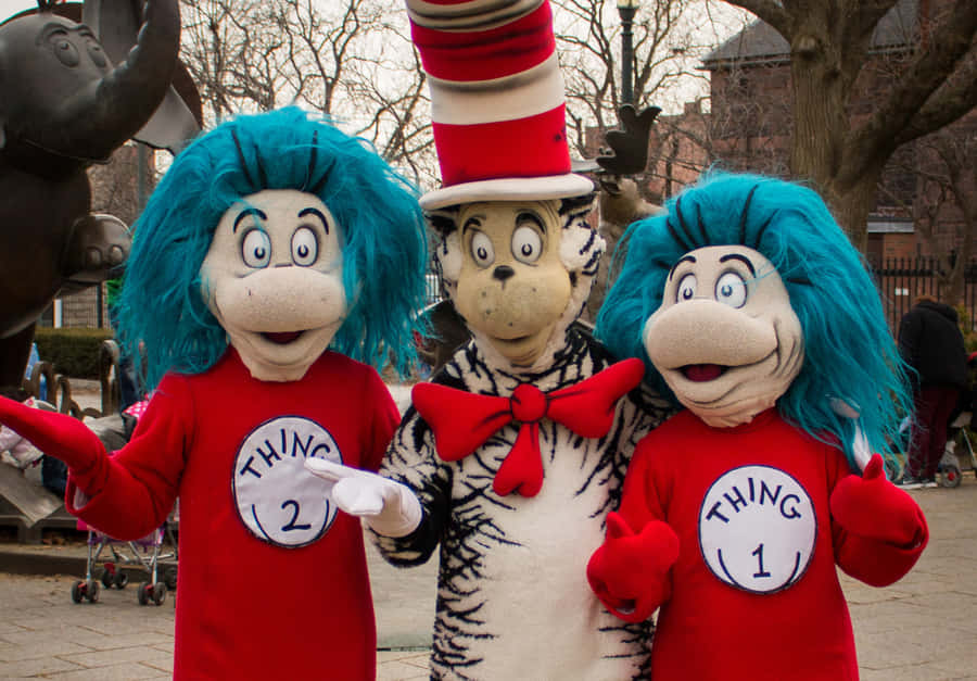 Dr Seuss Characters Outdoors Wallpaper