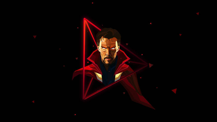 Dr Strange Red Triangle Wallpaper