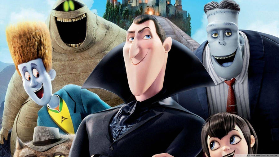 Dracula And Mavis: A Unique Father-daughter Bond In Hotel Transylvania Wallpaper