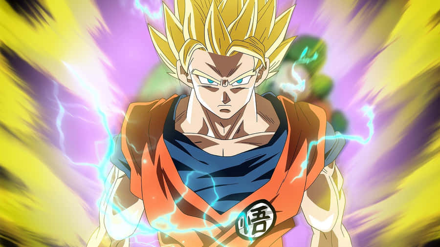 Dragon Ball Z Goku Turning Into Super Saiyan 2 Wallpaper