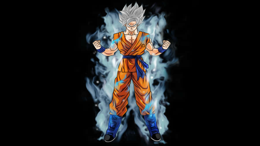 Dragon Ball Z Super Saiyan Smoke-surrounded Goku Wallpaper