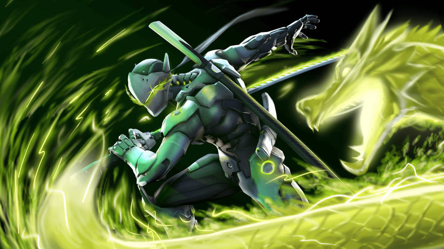 Dragon Unleashed Overwatch Genji Wallpaper