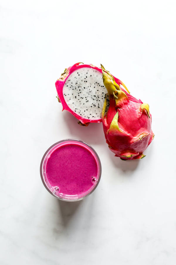 Dragonfruit Juice Shake Food Photography Wallpaper