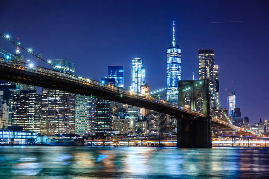 “dramatic Skyline Of The Iconic New York City” Wallpaper