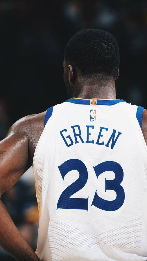 Draymond Green In White Jersey Wallpaper