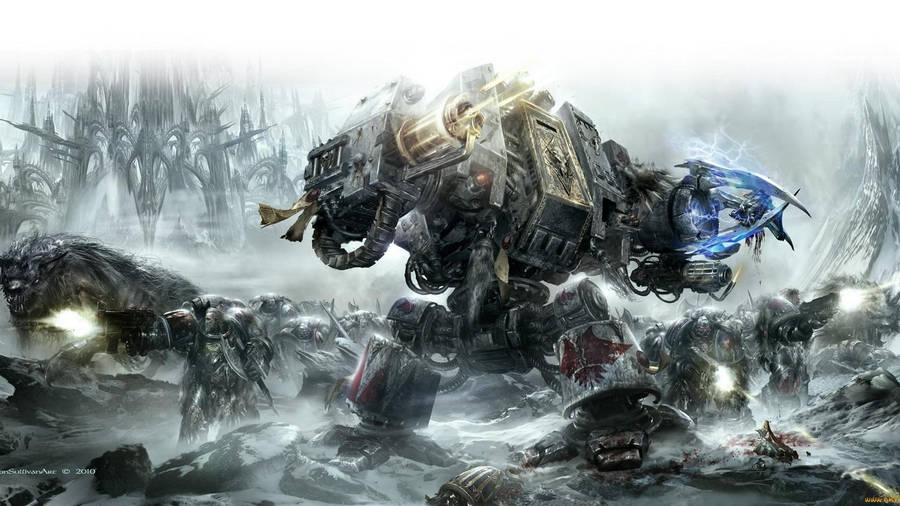 Dreadnoughts Space Wolves Warhammer 40k Wallpaper