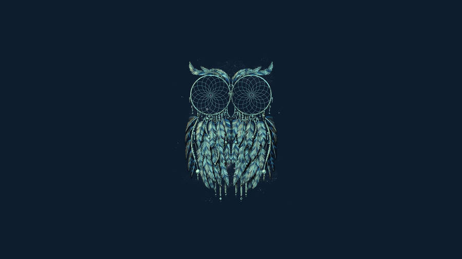 Dreamcatcher Owl Cute Dark Girly Wallpaper