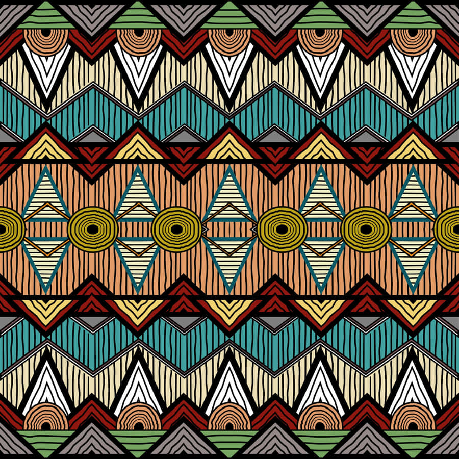 Dreamy Abstract Landscape Of A Colorful Pattern Wallpaper