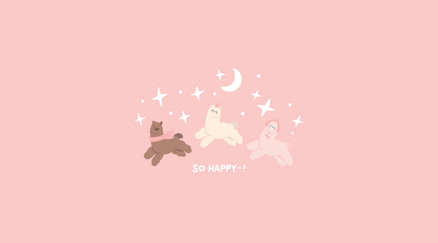 Dreamy Kawaii Pink Aesthetic Desktop Wallpaper Wallpaper