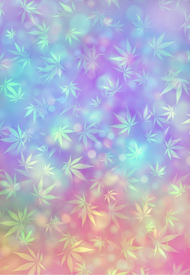 Dreamy Weed Leaves For Iphone Wallpaper