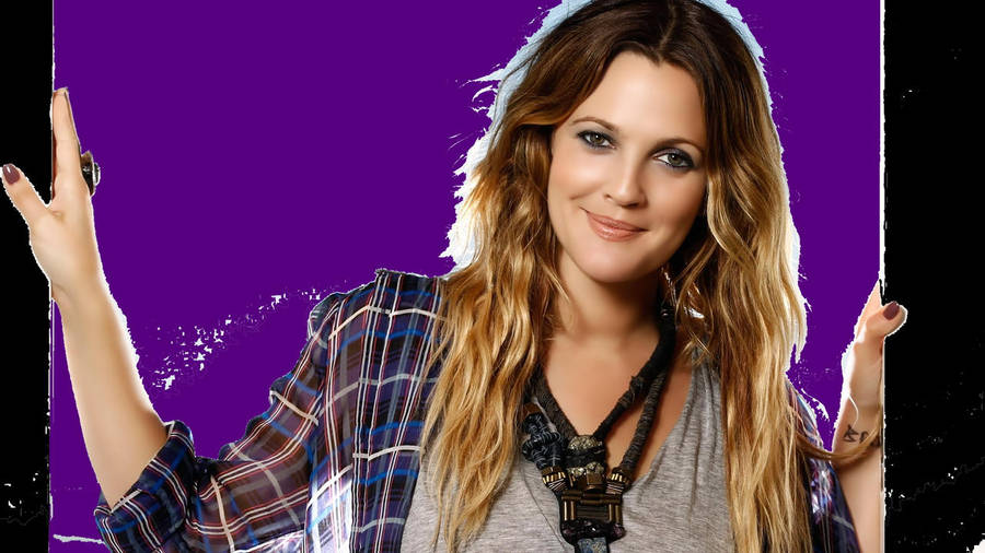 Drew Barrymore Casual Look Wallpaper