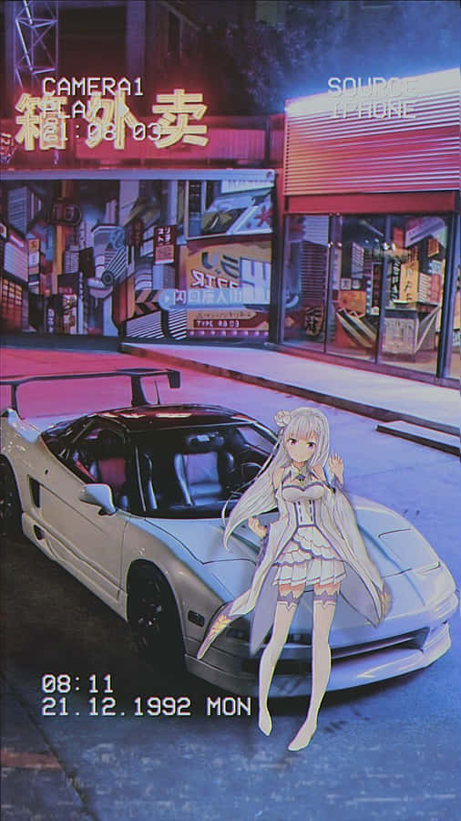 “drift Away In This Vibrant, Anime-inspired World.” Wallpaper