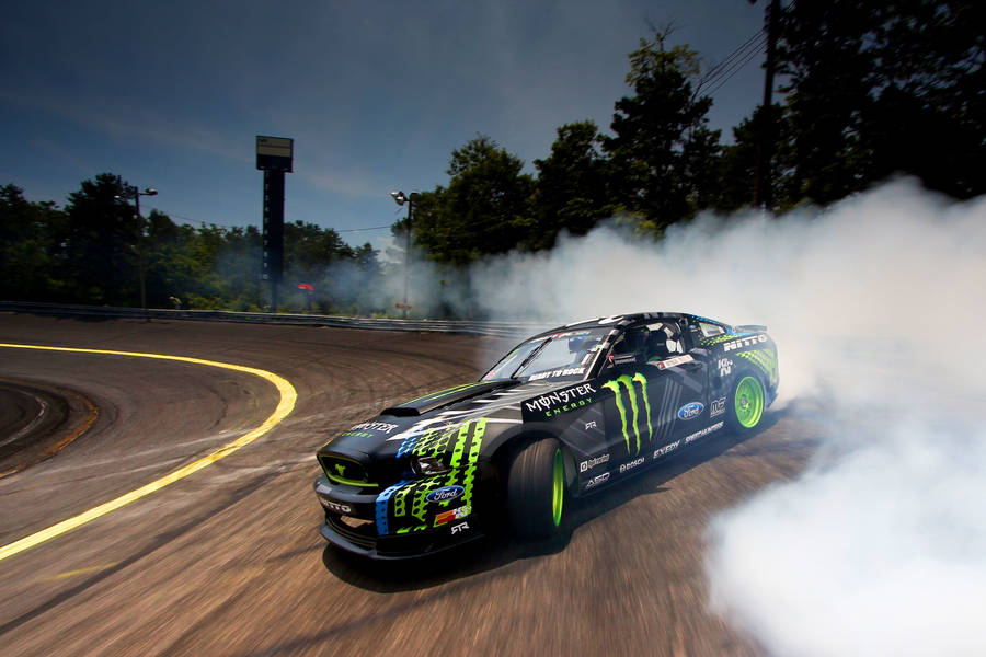 Drift Cars Monster Energy Ford Mustang Wallpaper