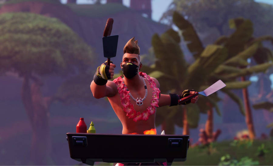 Drift Fortnite Grilling In Island Wallpaper