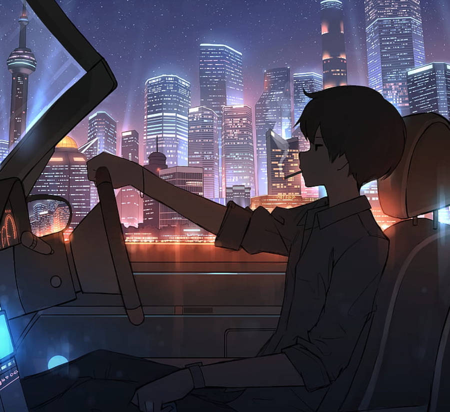 Driving 4k Lo Fi Wallpaper