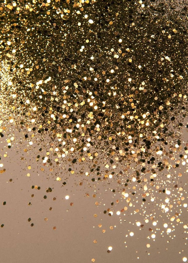 Drizzling Gold Glitter Wallpaper