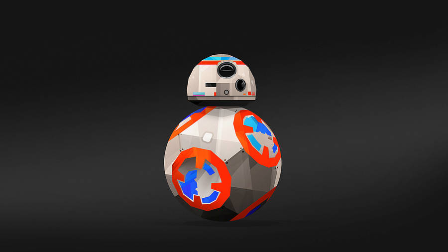 Droid Bb8 Red Circles Wallpaper