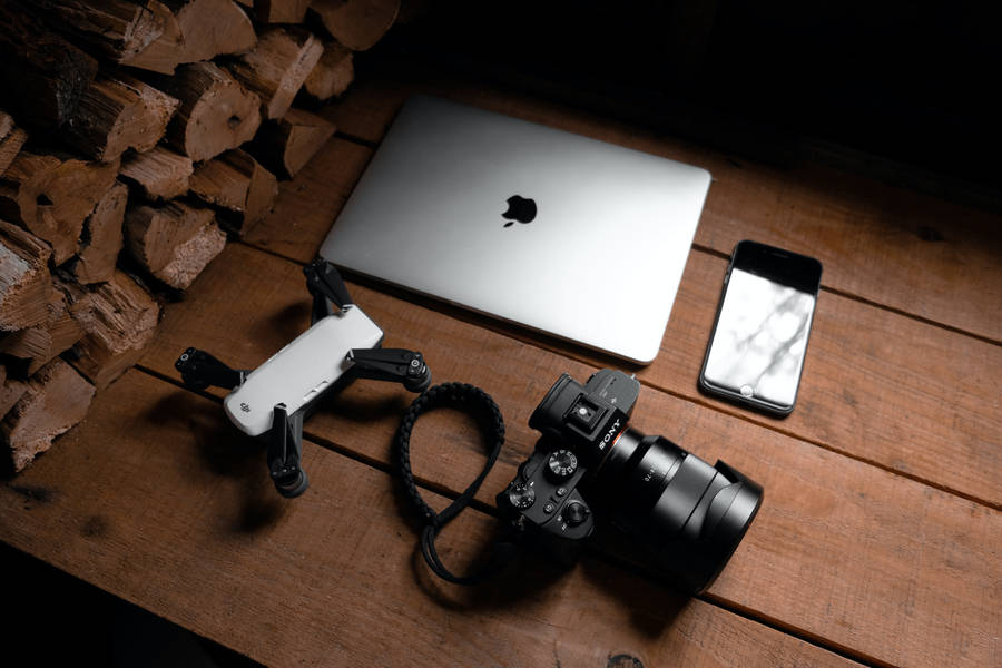 Dslr Camera And Electronics Wallpaper