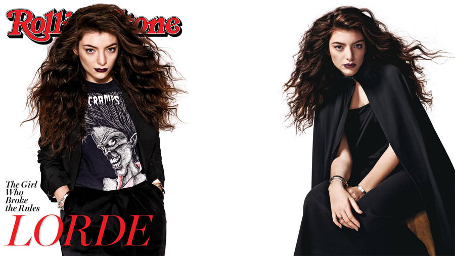 Dual Lorde Rolling Stone Shoot Wallpaper