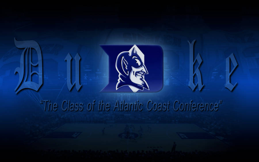 Duke Blue Devils Basketball Name Logo Wallpaper