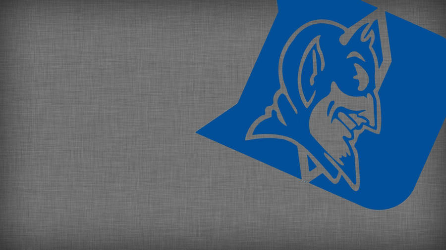 Duke Blue Devils Logo In Grey Wallpaper