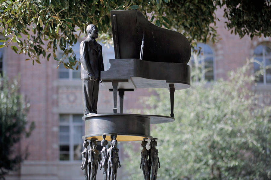 Duke Ellington Statue At Ucla Wallpaper