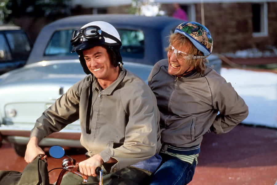 Dumb And Dumber Motorbike Scene Wallpaper