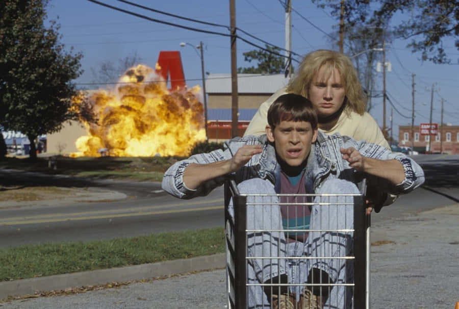 Dumb And Dumber Shopping Cart Escape Wallpaper