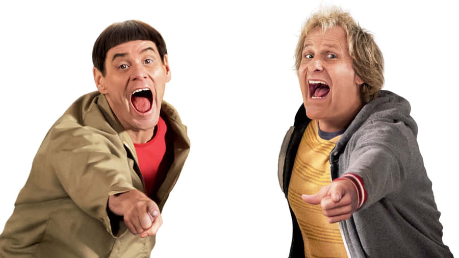 Dumband Dumber Comedic Duo Laughing Wallpaper