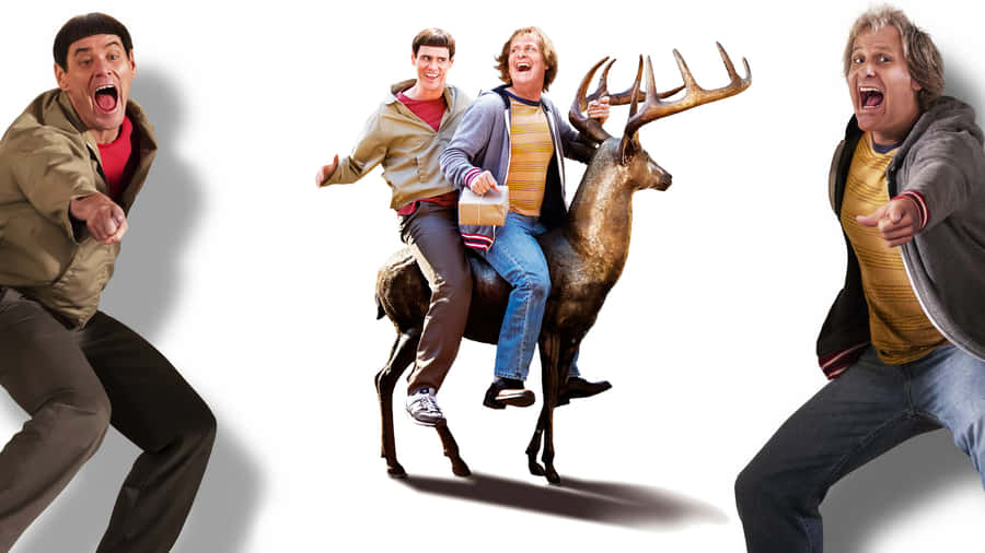 Dumband Dumber Comedic Duoand Deer Wallpaper