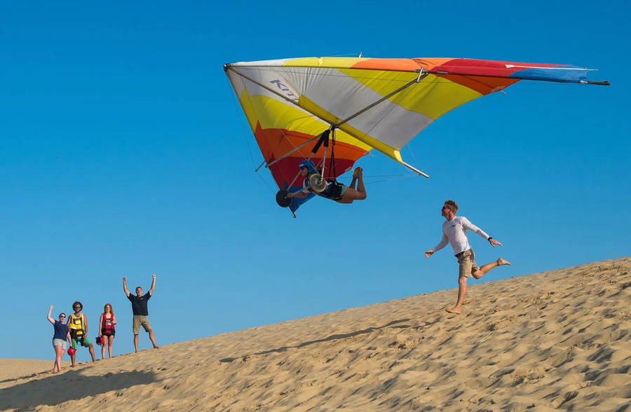 Dune Hang Gliding Beginner's Level Wallpaper