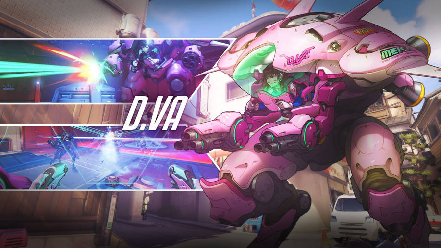 Dva Controlling Mech Suit Wallpaper