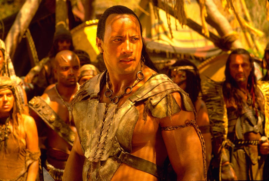 Dwayne Johnson As The Iconic Scorpion King Wallpaper