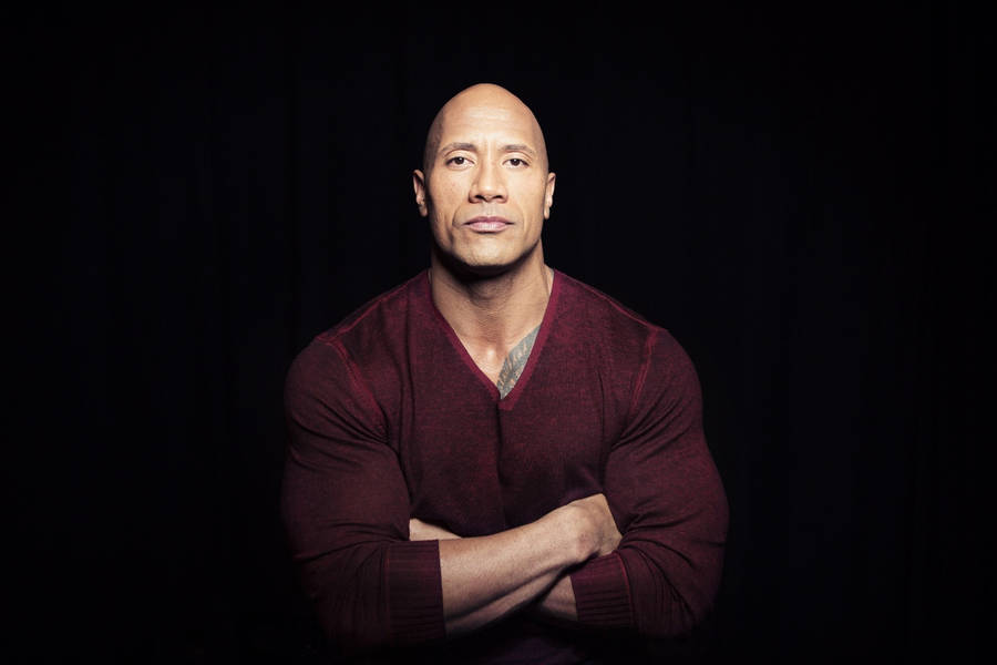 Dwayne Johnson Celebrity Portrait Wallpaper