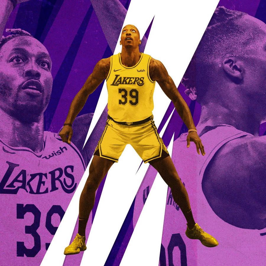 Dwight Howard La Lakers Aesthetic Fan Art Wallpaper