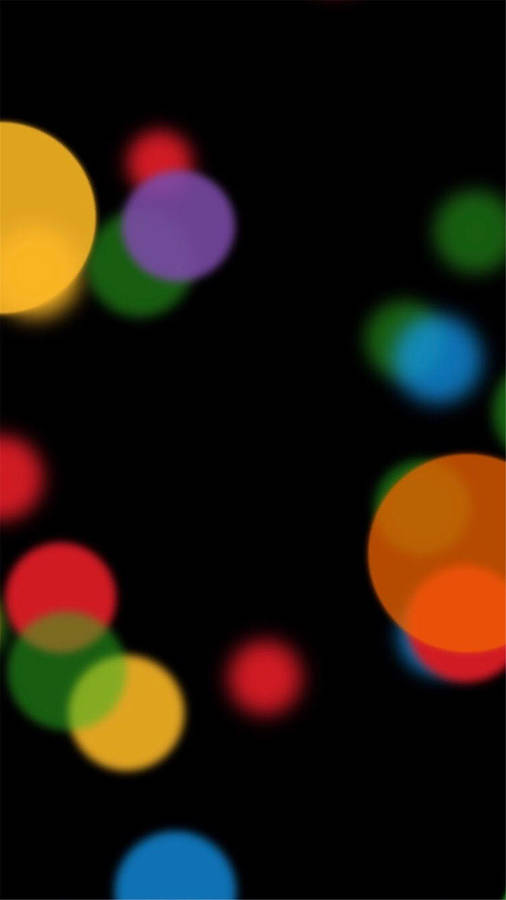 Dynamic Black Rainbow Bokeh Wallpaper