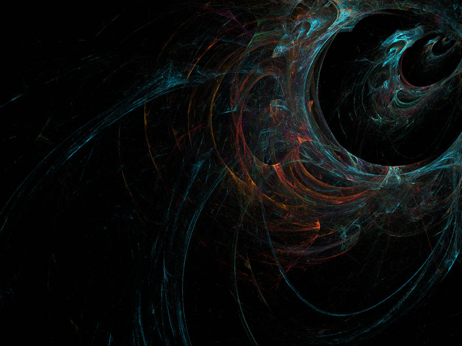 Dynamic Blue Orange Swirl Wallpaper