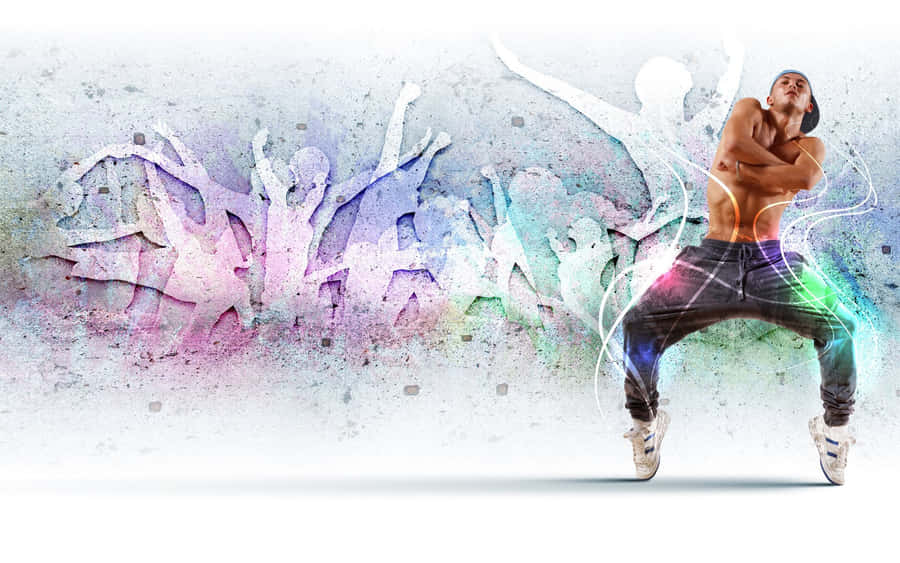 Dynamic Hip Hop Dance Motion Wallpaper