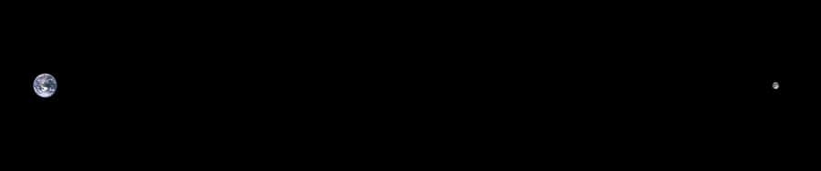 Earth And Moon Dark Triple Monitor Wallpaper