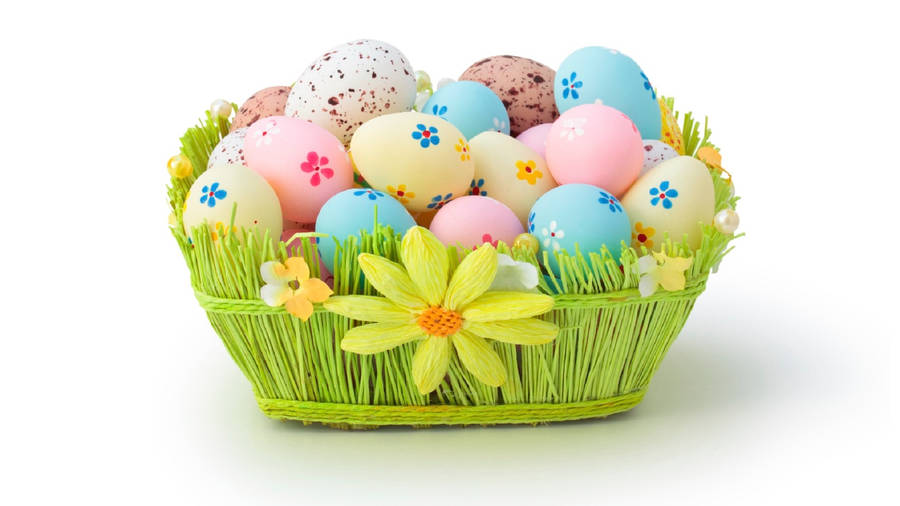 Easter Basket Desktop Wallpaper