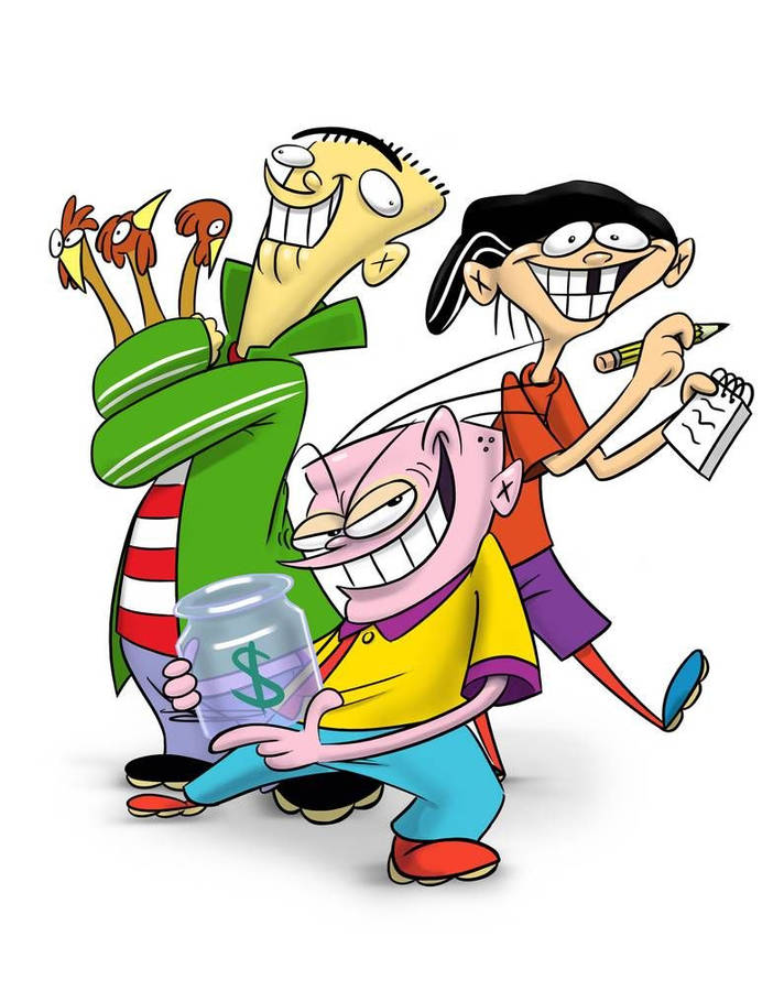 Ed Edd Eddy Holding Items Wallpaper