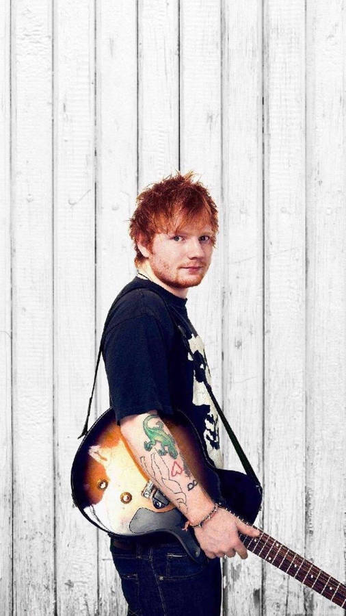 Ed Sheeran With Guitar Wallpaper