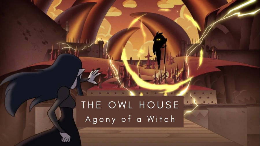 Eda And Luz Locked In Battle During The Agony Of A Witch Episode In The Owl House Wallpaper