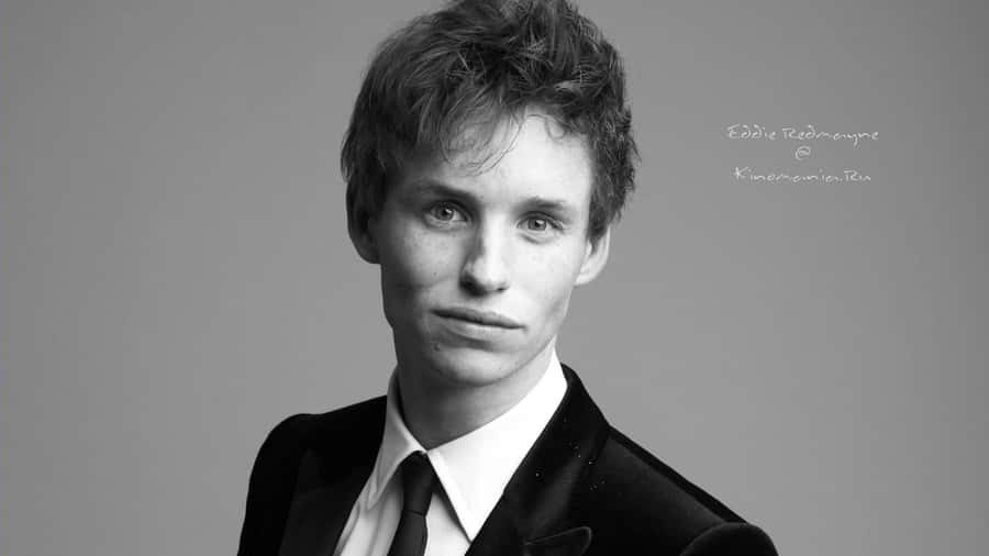 Eddie Redmayne Portrait In Tuxedo Wallpaper