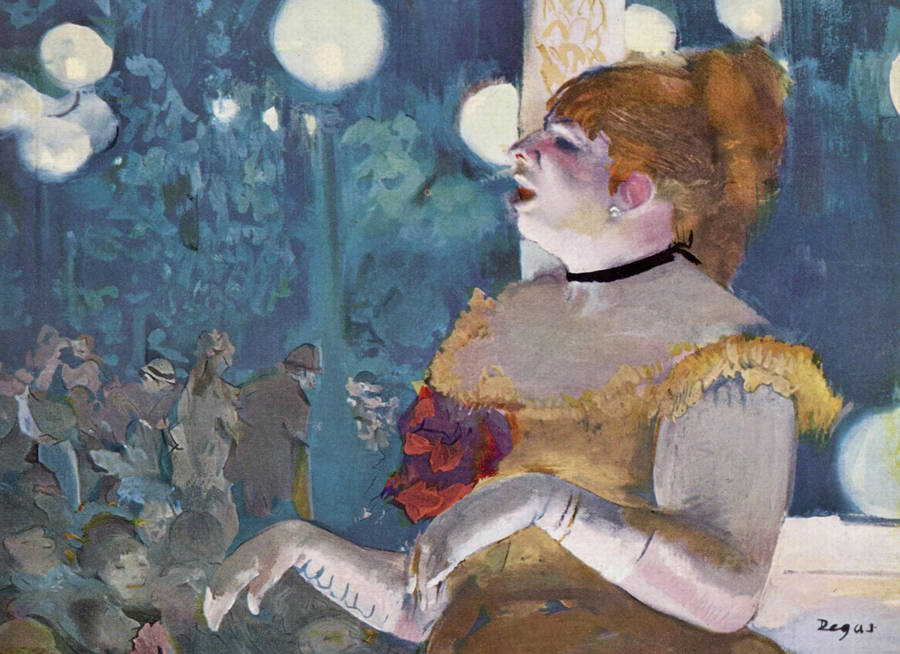 Edgar Degas Café Concert Wallpaper