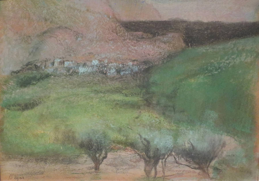 Edgar Degas Landscape Painting Wallpaper